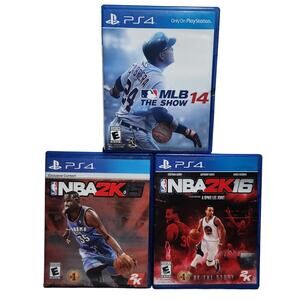 PS4 NBA2K15 And 16 And MLB 14 The Show (PlayStation, 2013-2015) Pre-owned